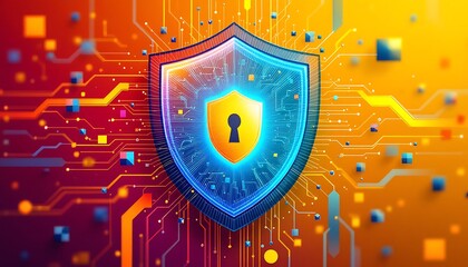  technology ciphershield colourful background 