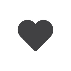 Heart icon Vector logo set flat