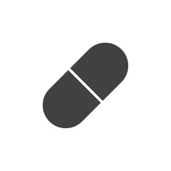 Pills icon Vector logo set flat