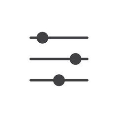 Settings icon Vector logo set flat