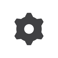 Setting icon Vector logo set flat