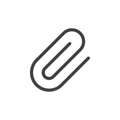 Obraz premium Attach icon Vector logo set flat