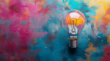 Creative brain in light bulb shape symbolizing ideas and brainstorming concept, representing innovation, inspiration, and problem solving in a visual metaphor for creative thinking and mental clarity