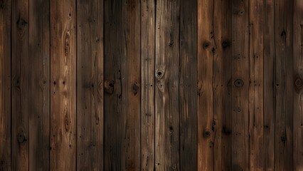 Naklejka premium Old reclaimed wood background Generative AI