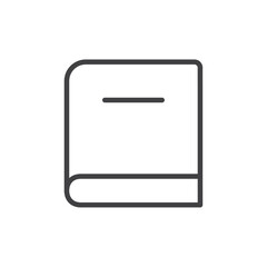 Simple book icon representing reading or education.