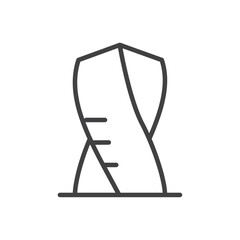 Icon of Cayan Tower, symbolizing architecture or buildings.