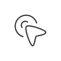 Simple mouse click icon symbolizing navigation or selection.