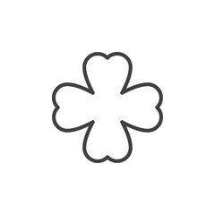 Clover icon symbolizing luck or nature.