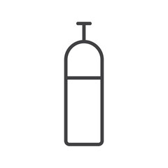 Simple gas cylinder icon symbolizing fuel or energy.
