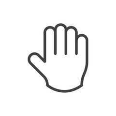 Open hand icon symbolizing help or interaction.