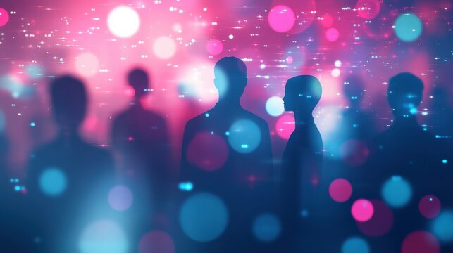 Animated Team Meeting on Digital Platform with Bright Colors