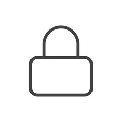 A lock icon representing security, privacy, or protection.