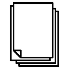 paper single icon
