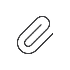 A paperclip icon representing attachment, often used for adding files or documents.