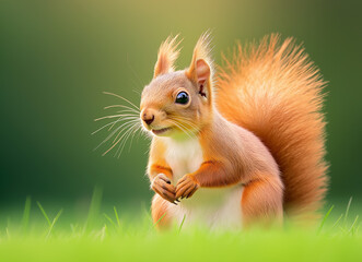 squirrel on the grass