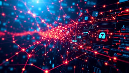 Cybersecurity Network: Data Flow and Protection