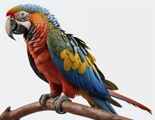 Obraz premium Vibrant Scarlet Macaw on a Branch