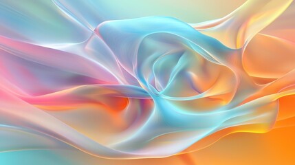 Obraz premium Abstract Pastel Swirls