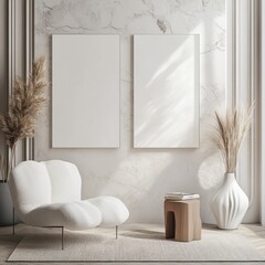 Modern Living Room with Minimalist Decor and Neutral Tones