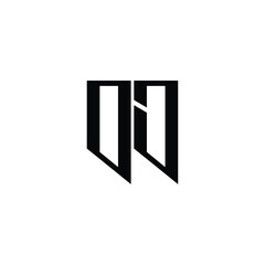 OJ monogram logo design letter text name symbol monochrome logotype alphabet character simple logo