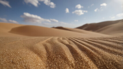 sand dunes in the desert with blue sky