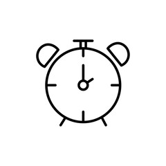 Alarm clock icon Vector logo set flat