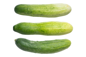 set of cucumber isolated on transparent background. 