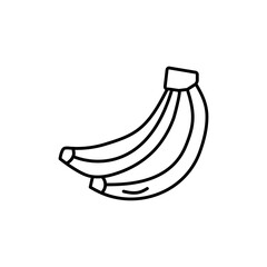 Banana icon Vector logo set flat