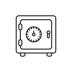 Obraz premium Bank vault icon Vector logo set flat