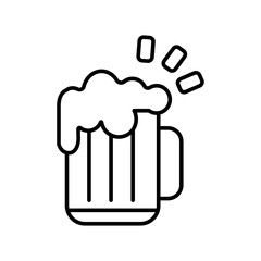 Beer mug icon Vector logo set flat