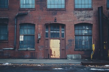 warehouse exterior, Generative AI