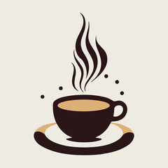 elegant illustration of cup of coffee