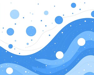 Fototapeta premium Abstract Blue Wave Background