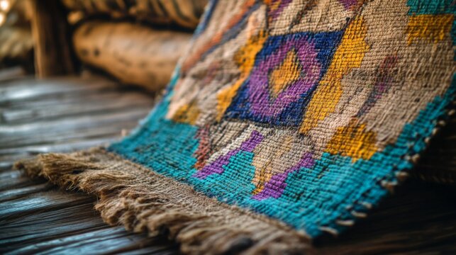 Native American handicraft culture day. Traditional Indigenous Indian banner design.