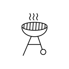 Grill icon Vector logo set flat