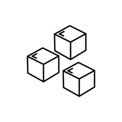 Ice icon Vector logo set flat