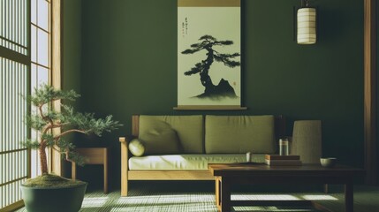 Zen Interior Design: Japanese Minimalist Living Room