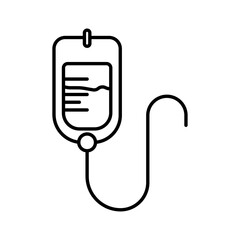 IV bag icon Vector logo set flat
