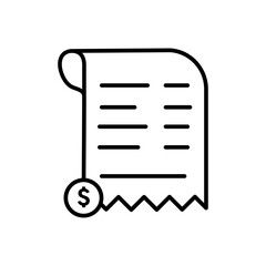 Invoice icon Vector logo set flat