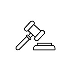 Law icon Vector logo set flat