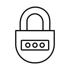 Lock closed icon Vector logo set flat