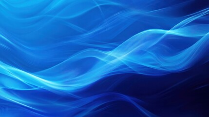 Fototapeta premium Abstract Blue Wave Background: Serene Digital Art
