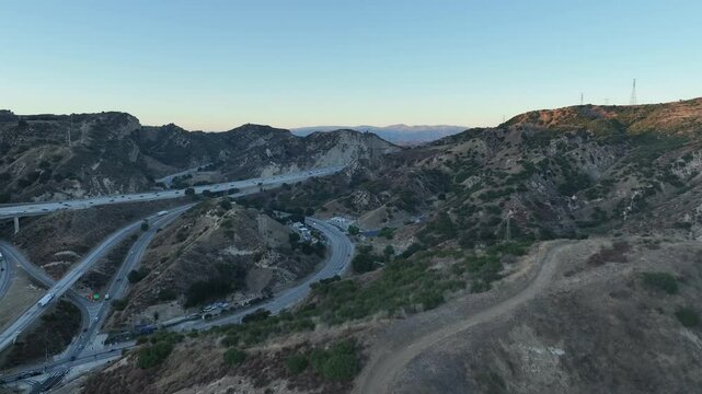 Los Angeles Foothills near the 5 Freeway - California