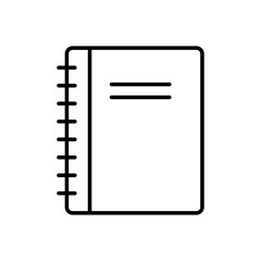 Notebook icon Vector logo set flat