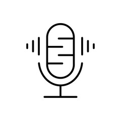 Podcast icon Vector logo set flat