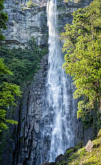 View with Nachi Waterfall located in Nachikatsuura, Wakayama, Japan. Beautiful natural landscape scenery