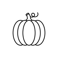 Pumpkin icon Vector logo set flat