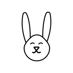 Rabbit icon Vector logo set flat