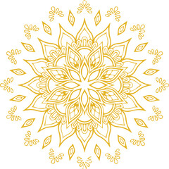 Beautiful flower art and mandala vector design