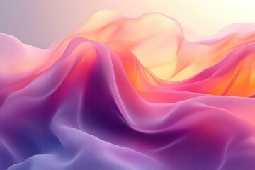 Obraz premium Organic, flowing shapes with gradient transitions, creating a smooth and harmonious design. The shapes are soft and dynamic, with the gradients adding depth and a sense of motion to the composition.